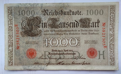 Reichsbanknote 1000 mark 1910 - 1000,