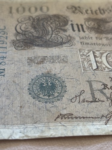 Reichsbanknote 1000 mark 1910 - reichsbanknote,