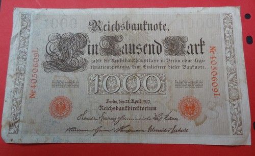 Reichsbanknote 1000 mark - 1000, 21
