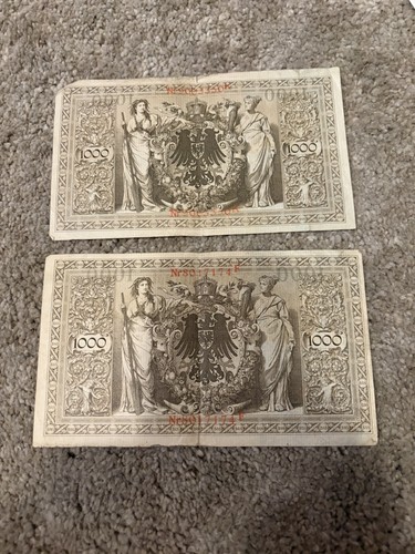 Reichsbanknote 1000 mark - 1000, mark,