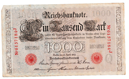 Reichsbanknote 1000 mark - 1000,