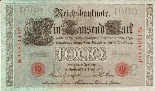 Reichsbanknoten à 1000 - reichsbanknoten,,