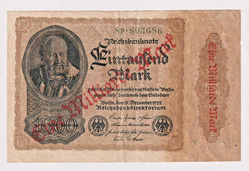 Reichsbanknote milliarde - 1,